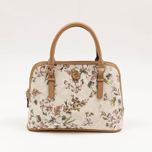 Giani Bernini Floral Dome Satchel Neutral Floral (Pre-own)